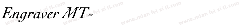 Engraver MT字体转换